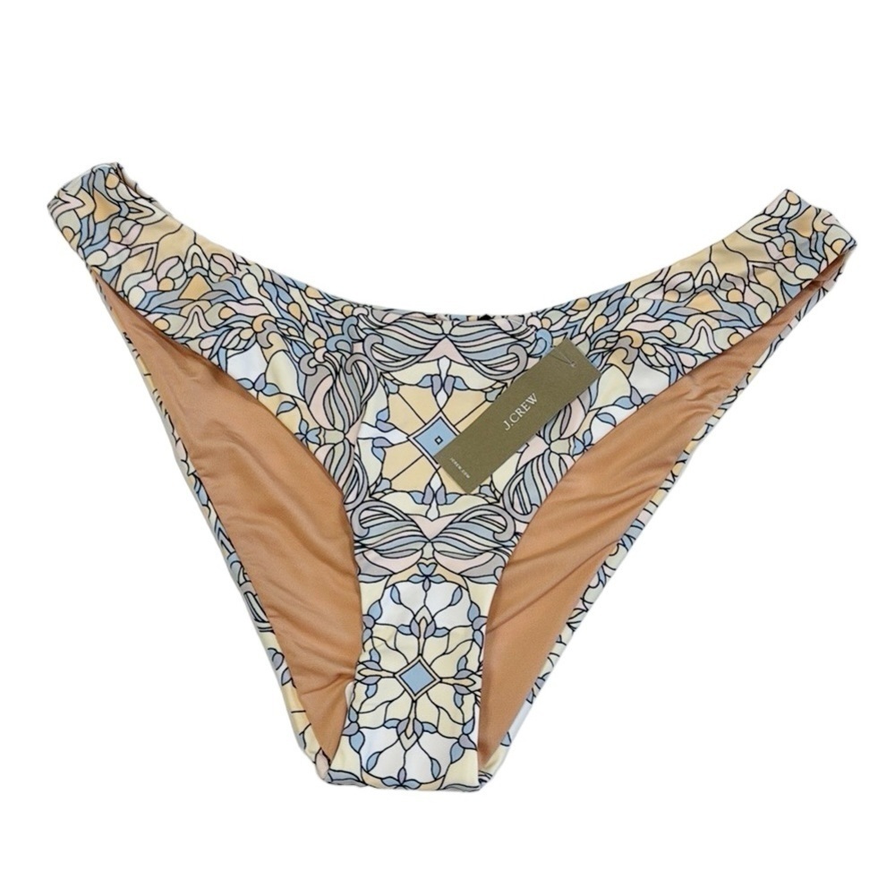 J. Crew Bikini Bottom Women's M Blue Kaleidoscope New‎ BF153 7848